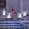 Alpine LED Cool White 23.3 in. Solar Assorted Holiday Stakes Pathway Decor RGG480ABB